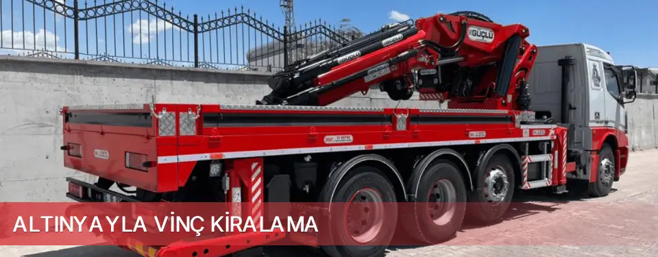 Altınyayla İlçemi Vinç Kiralama